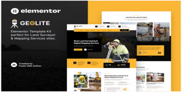 Geolite Land Surveying & Digital Mapping Elementor Template Kit Geolite - Land Surveying & Digital Mapping Elementor Template Kit