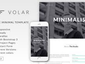 Volar - One Page Minimal Parallax Drupal Theme