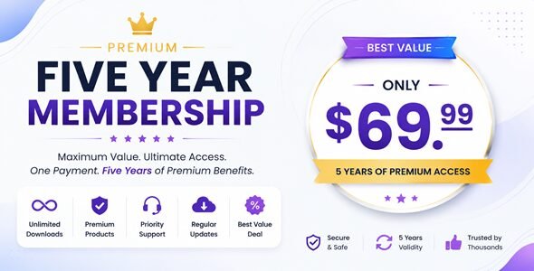 Premium Five Year Membership Premium Five Year Membership