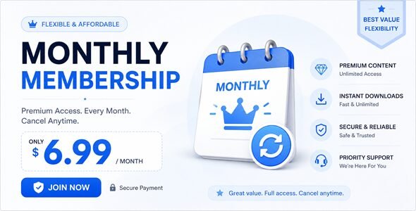 Premium Monthly Membership Premium Monthly Membership