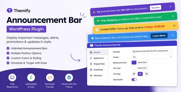 Themify Announcement Bar Themify Announcement Bar